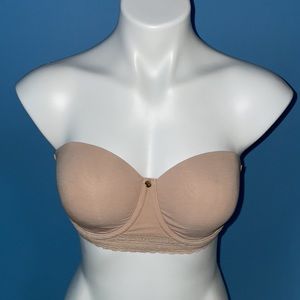 Natori Bra 36C Cafe Removable Straps NWT